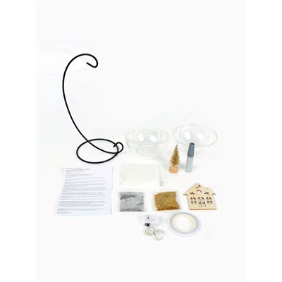 Набор для творчества «Новогодняя композиция в шаре. Домик», светится в темноте