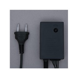 Гирлянда «Водопад» 2×1.5 м, IP44, тёмная нить, 400 LED, свечение бело-синее, 8 режимов, 220 В