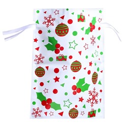 Пакет подарочный новогодний с завязками, «Ассорти», 24×32 см