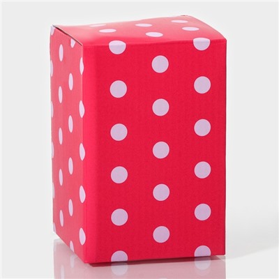 Банка стеклянная для хранения сыпучих продуктов Доляна «Клубника», 250 мл, 8×13 см, с керамической крышкой