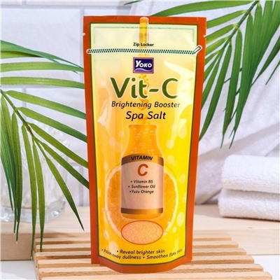 Скраб для тела с Витамином С солевой для сияния кожи Yoko VIT-C, 300 гр. Таиланд