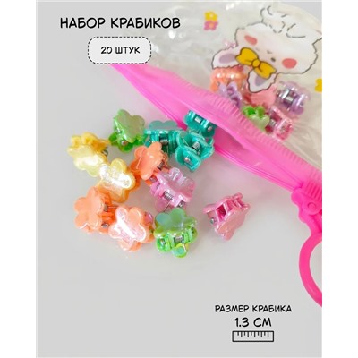 Набор крабиков для волос в боксе (20 шт)