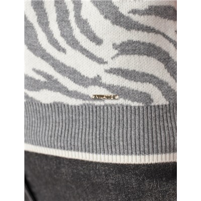 Джемпер жаккардовой вязки с кашемиром