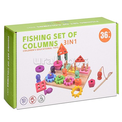 Игра развивающая 3 в 1 "Рыбалка"