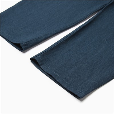 Брюки для мальчика KAFTAN Linen, размер 30 (98-104 см), тёмно-синие