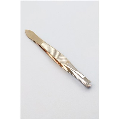 Zinger Пинцет для бровей скошенный T-079-HG / Standard 86079 HG, золотистый KRISTALLER, 1127683