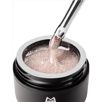 MANITA Гель моделирующий для ногтей с хлопьями юки / Builder Gel Flash №05, 15 мл 28222