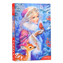 Пазлы 500 "Снежная принцесса"