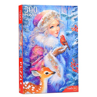 Пазлы 500 "Снежная принцесса"