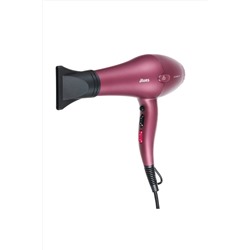 Dewal Профессиональный фен для волос / Blues Wine 03-8088, ионизация, бордовый, 2600 Вт KRISTALLER, 1193476