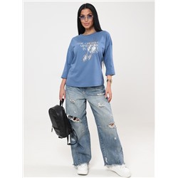 Фрактал - футболка индиго