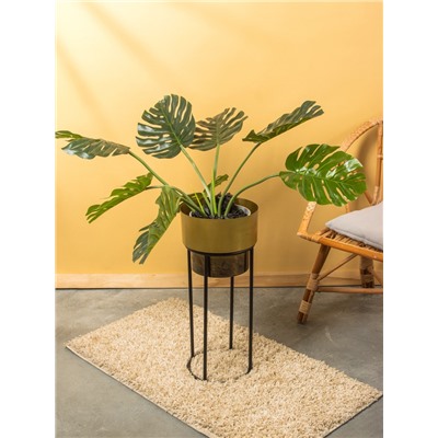 Кашпо на подставке «Золото Скифов», 28×28×61 см, железо