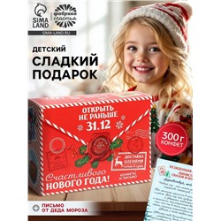 Сладкий детский подарок «Новогодняя посылка»: конфеты 300 г