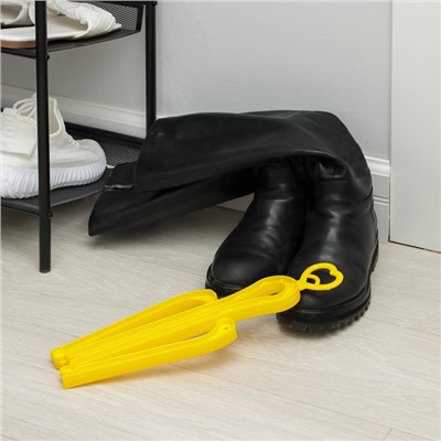 Держатель для голенищ обуви складной, 33(50.5)×7.5 см, цвет МИКС