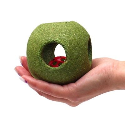 Игрушка - шар для кошек, большой, из прессованной кошачьей мяты, 10 см