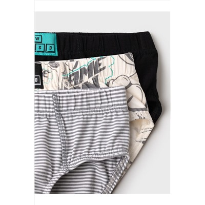 Трусы трикотажные для мальчиков - брифы, 3 шт в комплекте PLAYTODAY, 1243503