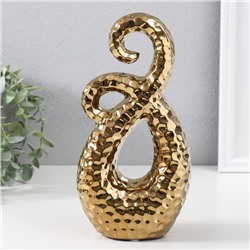 Фигурка керамика «Абстракция. Щупальца», золото, 12.5×7×25 см