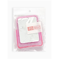 Зеркало настольное, с увеличением х2, двустороннее, 13.5×17.5 см, (10.5×14 см), МИКС