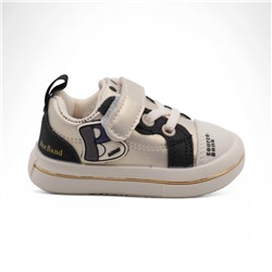 Кроссовки А12-2 бежево черные