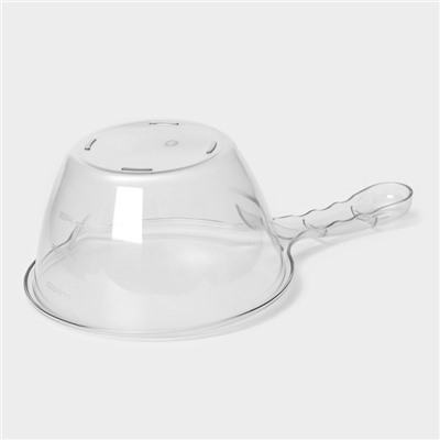 Ковш с мерной шкалой Доляна, 1 л, 29.5×18×10.5 см, прозрачный