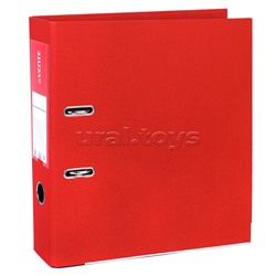 Папка с арочным механизмом A4 75 мм PP двусторонний разобранная, металлическая окантовка, запечатка форзаца, наварной карман с этикеткой, красная