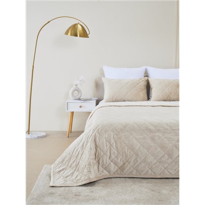 Набор покрывало и чехлы на подушку - Кристалл, цвет кремовый