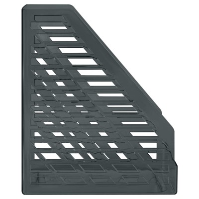 Лоток для бумаг вертикальный 160 мм XXL тонированный черный ЛТВ-30553 Стамм