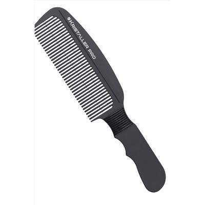 Kristaller Профессиональный гребень для стрижки волос 8217, карбон, черный, 21 см KRISTALLER, 1111744