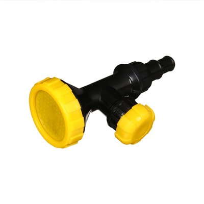 Насадка для полива, 1/2"−3/4" (12 мм−19 мм), с краном, пластик, "ДУШ"
