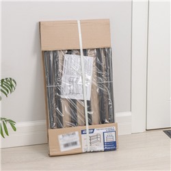 Подставка для обуви, 3 яруса, 65×32×48.5 см, чёрная