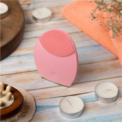 Вибромассажёр для очищения лица Luazon LEM-31, ультразвуковой, от батареек 2хААА