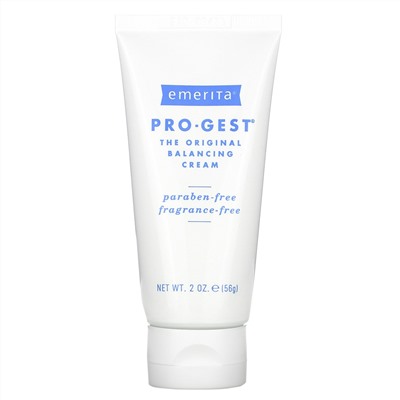 Emerita, Pro-Gest, крем с прогестероном, без запаха, 2 унции (56 г)