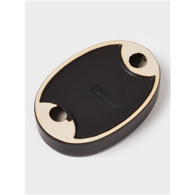 Аксессуары для ванной Доляна «Классика», 4 предмета: дозатор 300 мл, мыльница, 2 стакана, чёрные