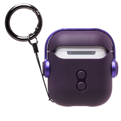 Чехол - PCP07 для кейса "Apple AirPods/AirPods 2" (bordo/violet)