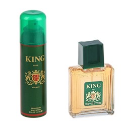 Подарочный набор косметики для мужчин: Туалетная вода King + дезодорант