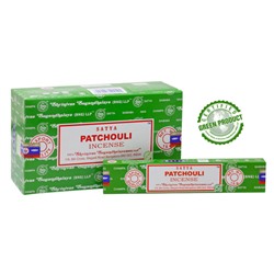 SATYA Бангалор Ароматические палочки Patchouli  (15г.*12уп)