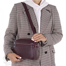 Сумка женская кожаная 8081NN wine red Natale Navetta