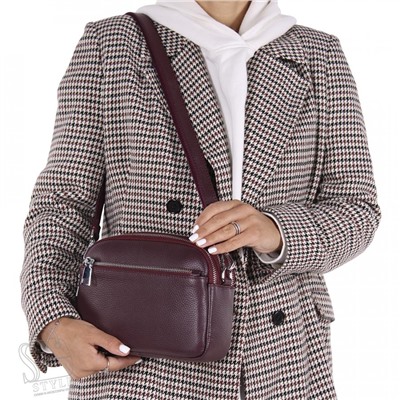 Сумка женская кожаная 8081NN wine red Natale Navetta