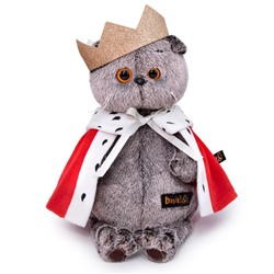 Мягкая игрушка «Кот Басик-царь», 25 см