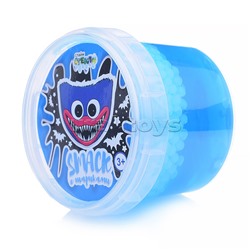 Слайм "Стекло" Smaсk 90 гр, голубой с шариками