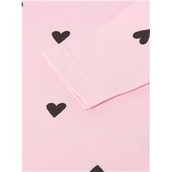 Костюм: лонгслив и легинсы Крошка Я «Сердечки», рост 62-68 см