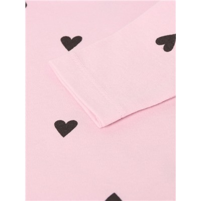 Костюм: лонгслив и легинсы Крошка Я «Сердечки», рост 62-68 см