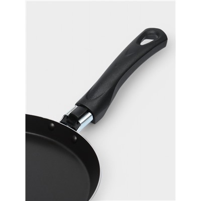 Сковорода блинная «Эксперт», d=22 см, пластиковая ручка, антипригарное покрытие, алюминий, бордовая