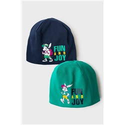 Шапка трикотажная для мальчиков, 2 шт в комплекте PLAYTODAY, 1239611