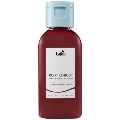 LADOR ROOT RE-BOOT Шампунь с женьшенем для роста волос Red Ginseng & Beer Yeast 50 мл
