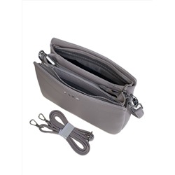 Женская сумка из искусственной кожи, цвет серый