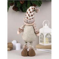 Новогоднее украшение Дед мороз на телескопических ножках 35-52 см / NA108-1 /уп 60/745037