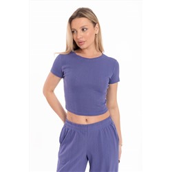 Футболка облегающая из рибаны М325433с