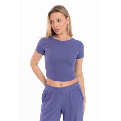 Футболка облегающая из рибаны М325433с