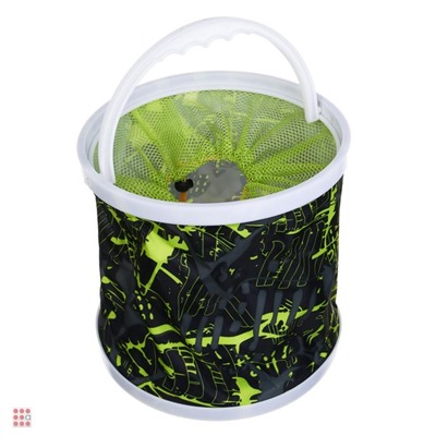 AZOR FISHING Ведро для рыбалки с сеткой, 11 л